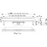 Дренажная система ALCAPLAST APZ5-EDEN-1050 SPA для монтажа в стену, нержавеющая сталь, глянцевая
