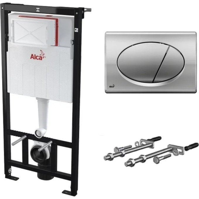 Комплект инсталляции ALCAPLAST SET 3v1 AM101/1120-31RS M71-001 для установки унитаза