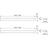 Рейка ALCAPLAST APZ906M/1200 из нержавеющей стали для пола с уклоном, двухсторонняя
