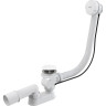 Сифон ALCAPLAST A51BM-120 для ванны автомат, комплект, белый, пластик/пластик, длина 120 см