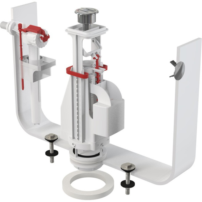 Выпускной комплект ALCAPLAST с двойной кнопкой, впускной механизм А15, 3/8'' SA08A 3/8
